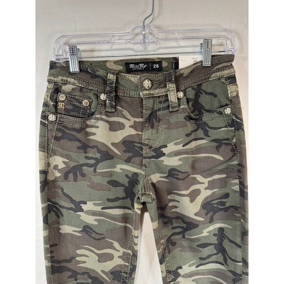 Miss Me Camo Jeans 26x30 NWT Mid Rise Skinny - Picture 3 of 3